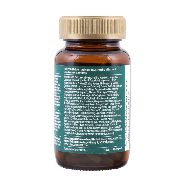 H&B ULTRA multivitaminai ir mineralai 18+ vyrams, 90 tablečių