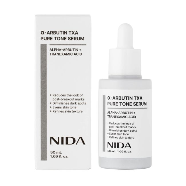 NIDA ALFA-ARBUTIN TXA PURE TONE veido serumas, 50 ml