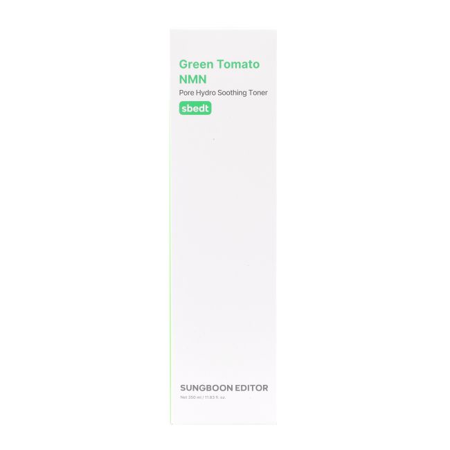 SUNGBOON EDITOR GREEN TOMATO NMN PORE HYDRO SOOTHING veido tonikas, 350 ml