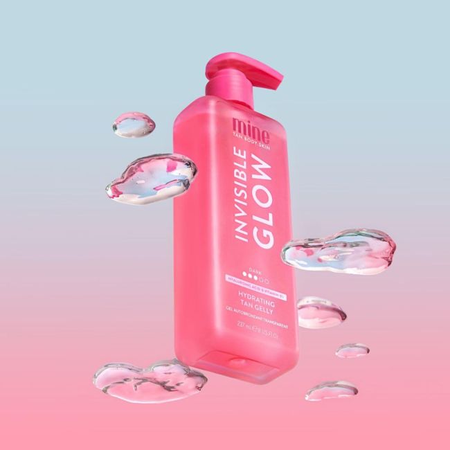 MINE INVISIBLE GLOW DARK HYDRATING savaiminio įdegio želė, 237 ml