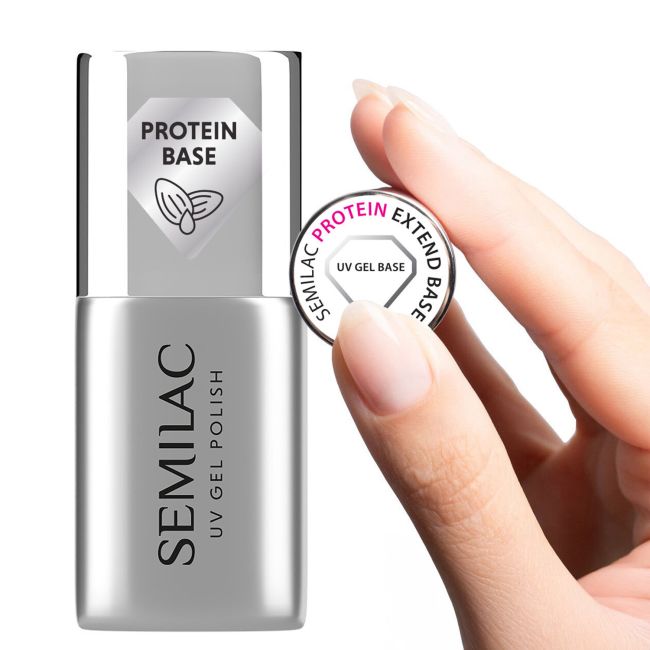 SEMILAC PROTEIN EXTEND UV gelinio nagų lako bazė, 7 ml