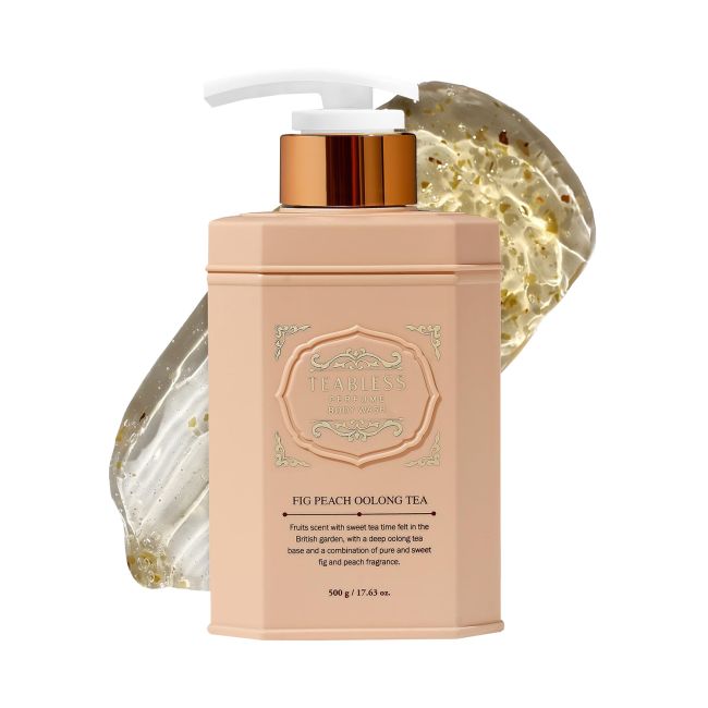 TEABLESS PERFUME FIG PEACH OOLONG TEA kūno prausiklis, 500 g