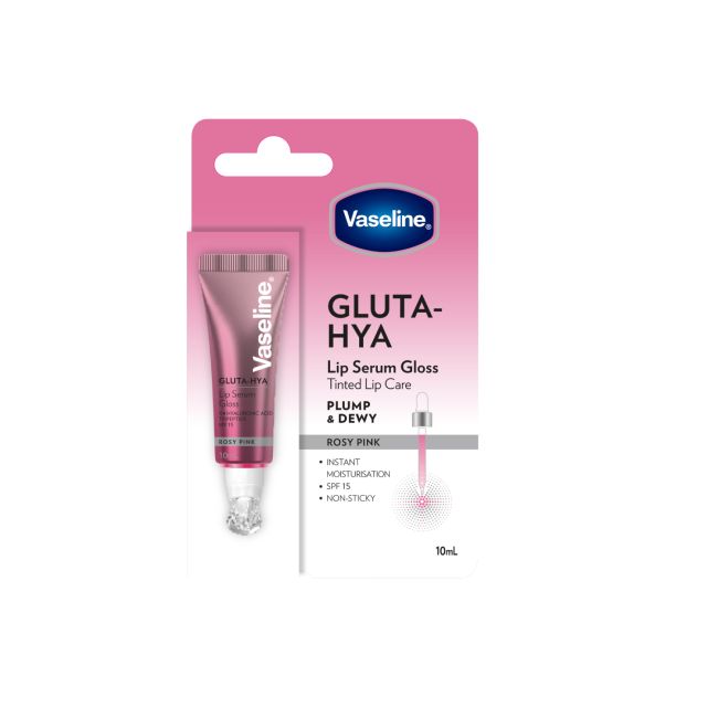 VASELINE GLUTA-HYA lūpų blizgis su serumu, 10 ml