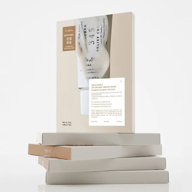 DR.ALTHEA 345 RELIEF CREAM veido kaukės, 25 g x 4 vnt.