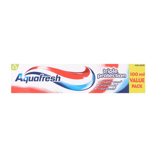 AQUAFRESH TRIPLE ACTION dantų pasta, 100 ml