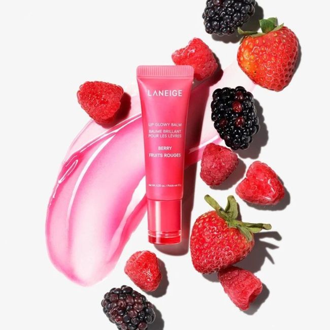 LANEIGE GLOWY BERRY lūpų balzamas, 10 g