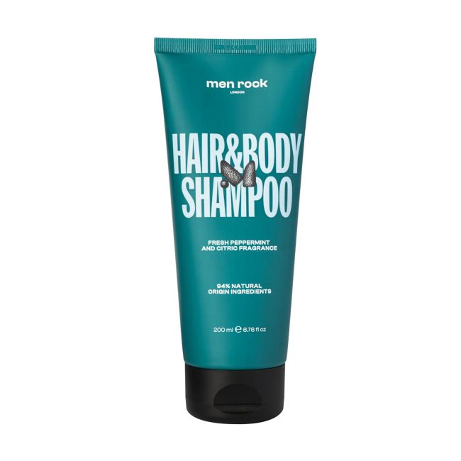MEN ROCK vyrų šampūnas ir kūno prausiklis, 200 ml