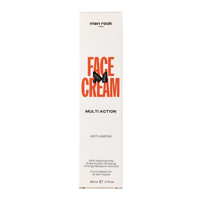 MEN ROCK MULTI ACTION veido kremas, 50 ml