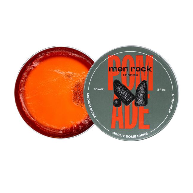 MEN ROCK stiprios fiksacijos, vidutinio žvilgesio plaukų pomada, 90 ml