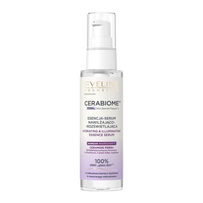 EVELINE CERABIOME HYDRATING & ILLUMINATING veido esencija - serumas, 100 ml