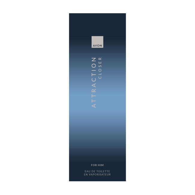 AVON ATTRACTION CLOSER tualetinis vyrų vanduo, 75 ml