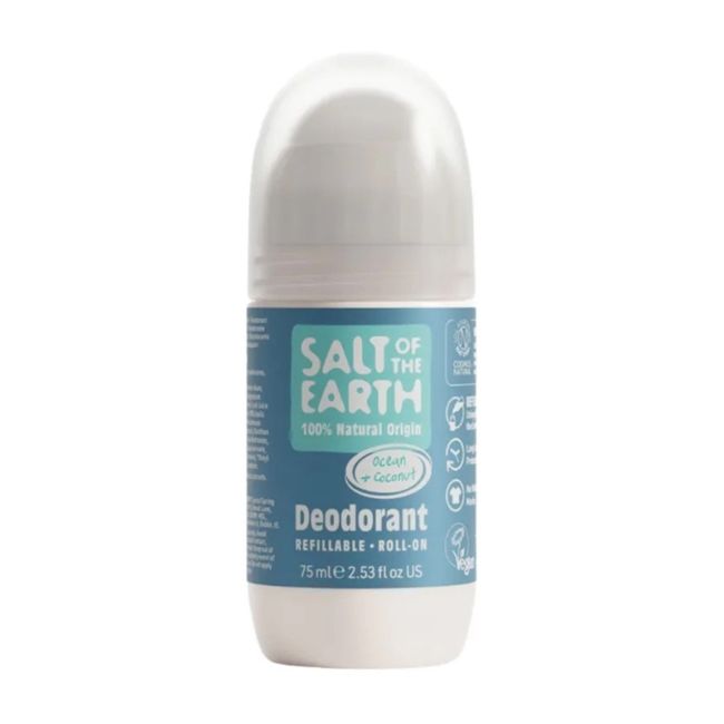 SALT OF THE EARTH pakartotinai pripildomas rutulinis dezodorantas, 75 ml