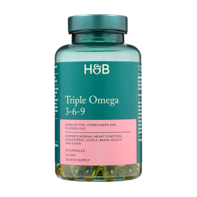 H&B TRIPLE OMEGA 3-6-9, 60 kapsulių