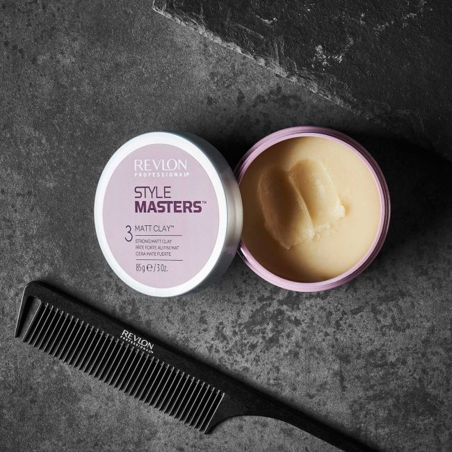 REVLON STYLE MASTERS 3 MATT CLAY plaukų molis, 85 g