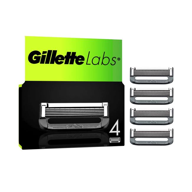 GILLETTE LABS keičiamosios skustuvo galvutės (4 vnt.)