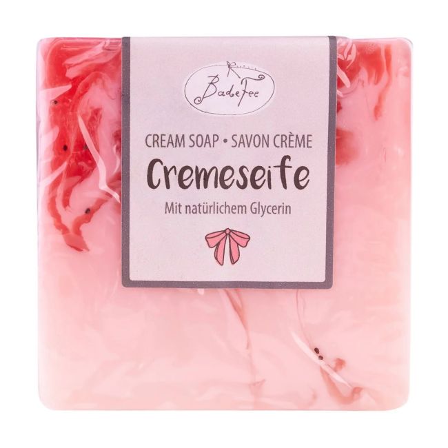 BADEFEE GLYCERINE STRAWBERRY - RHUBARB muilas, 100 g