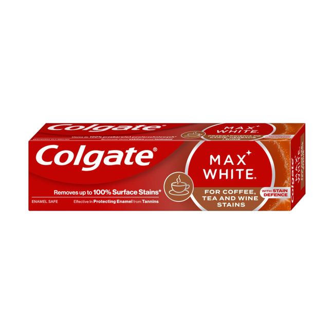COLGATE MAX WHITE COFFEE, TEA & WINE STAINS dantų pasta, 75 ml