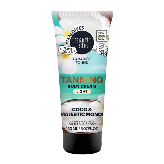 ORGANIC SHOP įdegio kūno kremas, 150 ml