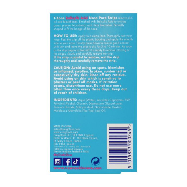 T-ZONE BYE-BYE BLACKHEADS nosies juostelės (6 vnt.)