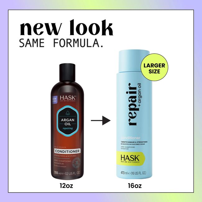 HASK REPAIR ARGAN OIL plaukų kondicionierius, 473 ml