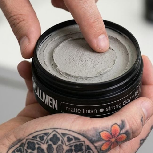 SKULL MEN MATTE FINISH STRONG plaukų molis, 100 ml