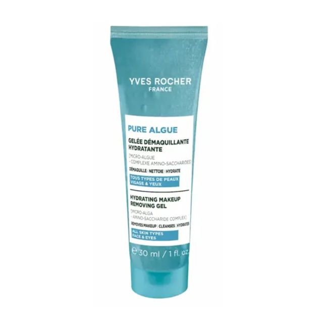 YVES ROCHER PURE ALGUE HYDRATING valomoji želė makiažui valyti, 30 ml