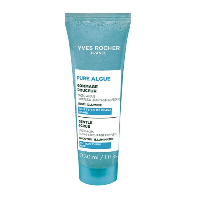 YVES ROCHER PURE ALGUE GENTLE veido šveitiklis, 30 ml