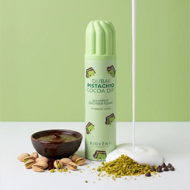 BIOVENE DUBAI PISTACHIO COCOA DIP dušo putos, 250 ml
