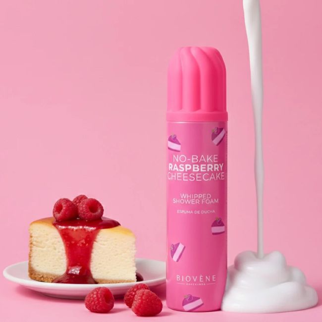 BIOVENE NO BAKE RASPBERRY CHEESECAKE dušo putos, 250 ml