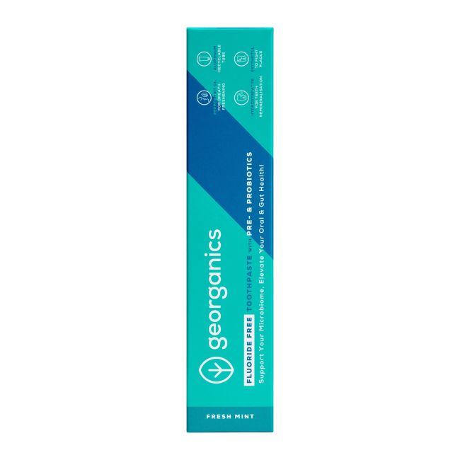 GEORGANICS PRE - & PROBIOTICS FRESH MINT dantų pasta, 75 ml