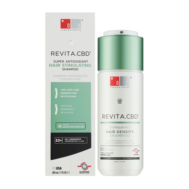 DS LABS REVITA CBD HAIR STIMULATING plaukų šampūnas, 205 ml