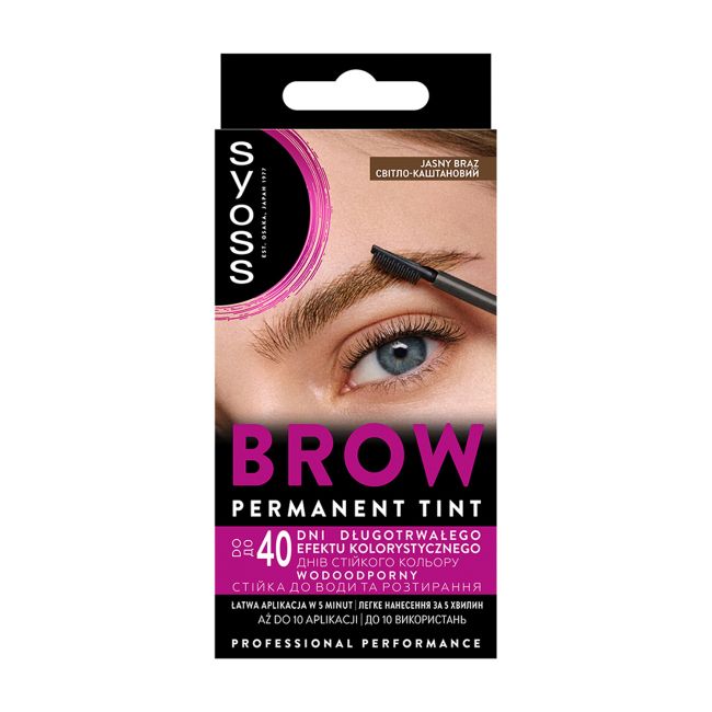 SYOSS COLOR antakių dažai šviesiai rudos spalvos, 10 ml