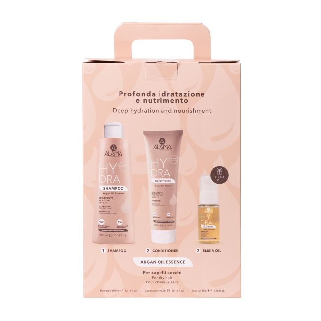 ALAMA PROFESSIONAL A GIFT FOR YOU ARGAN OIL ESSENCE plaukų priemonių rinkinys