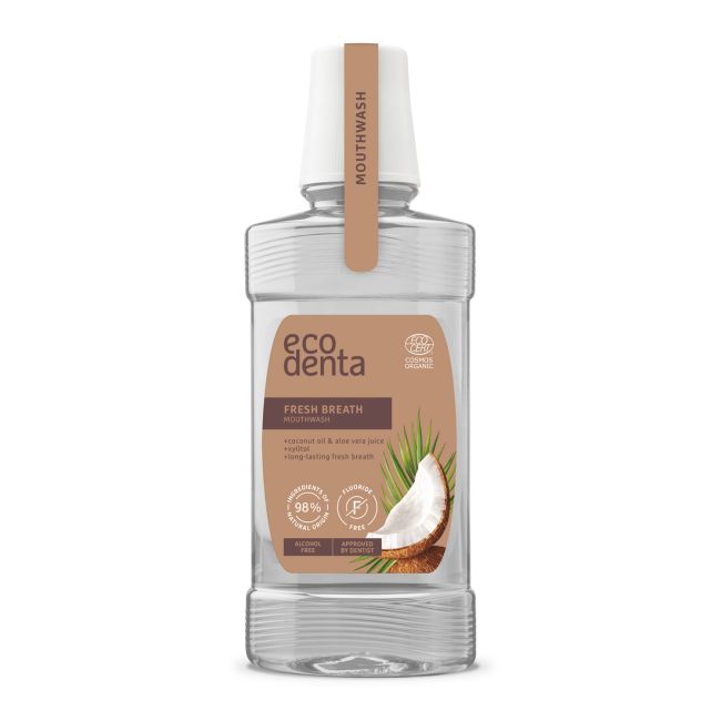 ECODENTA COSMOS ORGANIC FRESH BREATH burnos skalavimo skystis, 250 ml