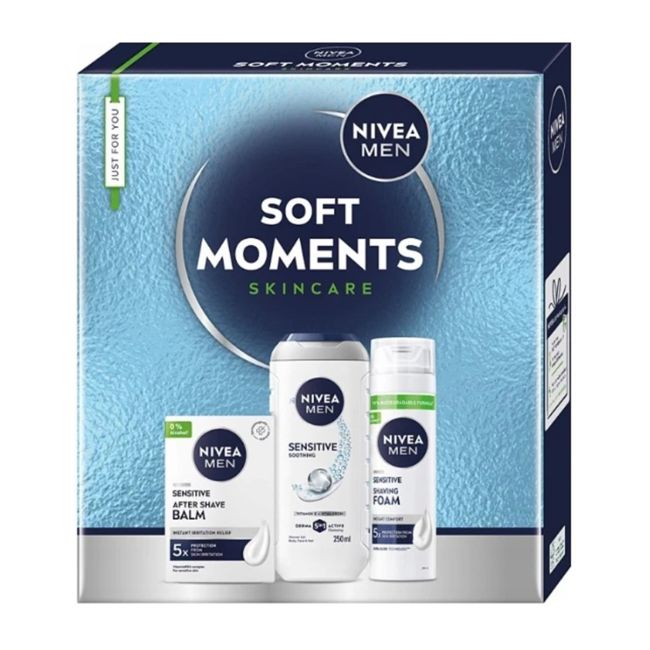 NIVEA MEN SOFT MOMENTS vyrų kosmetikos rinkinys