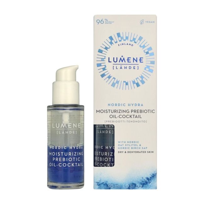 LUMENE LAHDE NORDIC HYDRA PREBIOTIC veido aliejus, 30 ml