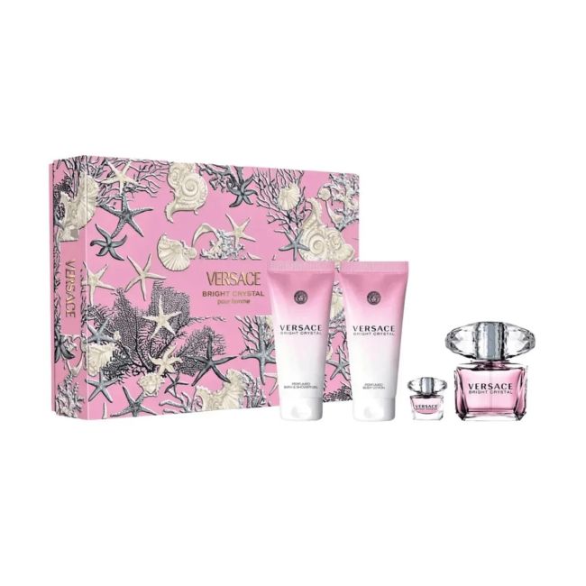 VERSACE BRIGHT CRYSTAL moterų kosmetikos rinkinys