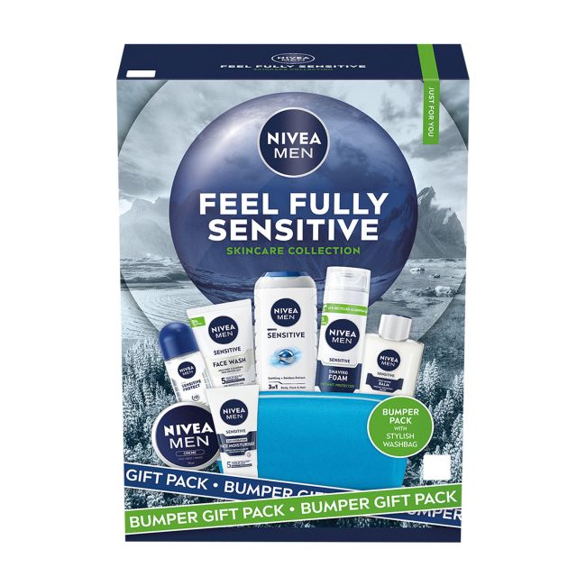 NIVEA FEEL FULLY SENSITIVE vyrų kosmetikos rinkinys