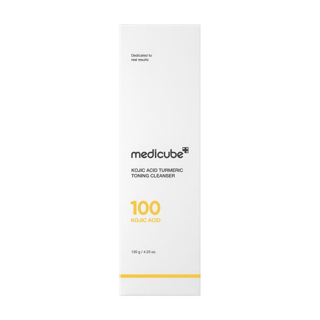 MEDICUBE KOJIC ACID TURMERIC TONING veido valiklis, 120 g