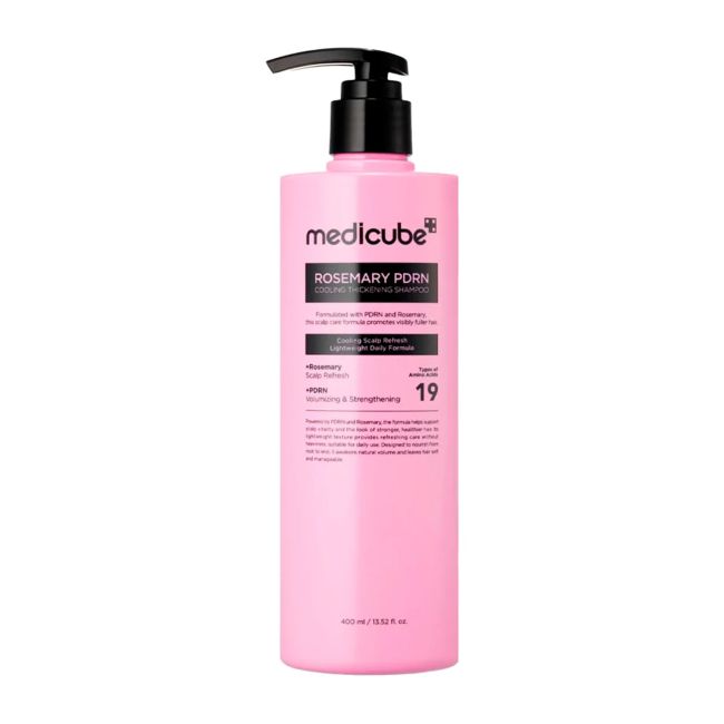MEDICUBE ROSEMARY PDRN COOLING THICKENING plaukų šampūnas, 400 ml