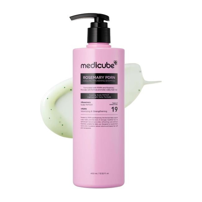 MEDICUBE ROSEMARY PDRN COOLING THICKENING plaukų šampūnas, 400 ml