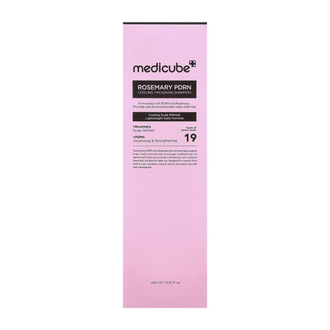 MEDICUBE ROSEMARY PDRN COOLING THICKENING plaukų šampūnas, 400 ml