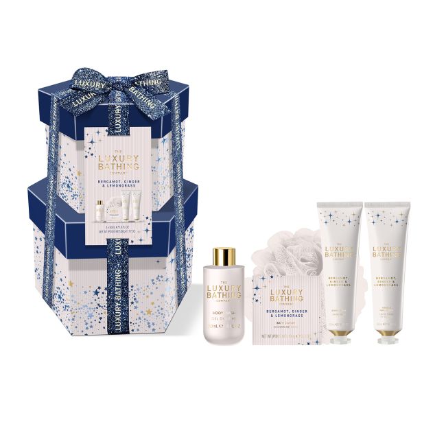 LUXURY BATHING BERGAMOT, GINGER & LEMONGRASS dovanų rinkinys