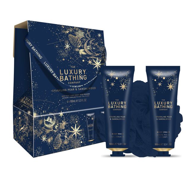 LUXURY BATHING SPARKLING PEAR & SANDALWOOD dovanų rinkinys