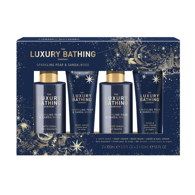 LUXURY BATHING SPARKLING PEAR & SANDALWOOD dovanų rinkinys