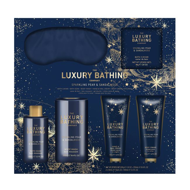 LUXURY BATHING SPARKLING PEAR & SANDALWOOD dovanų rinkinys
