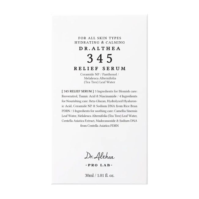 DR.ALTHEA 345 RELIEF veido serumas, 30 ml