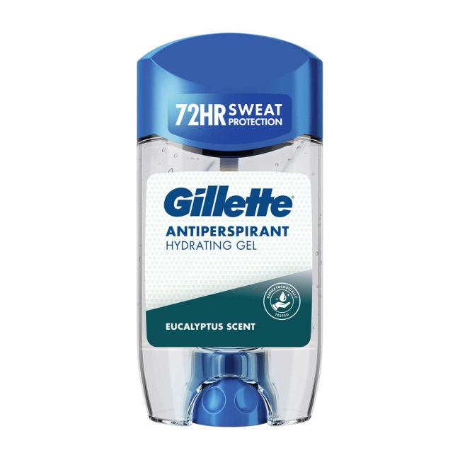 GILLETTE HYDRATING GEL EUCALYPTUS SCENT pieštukinis antiperspirantas, 70 ml