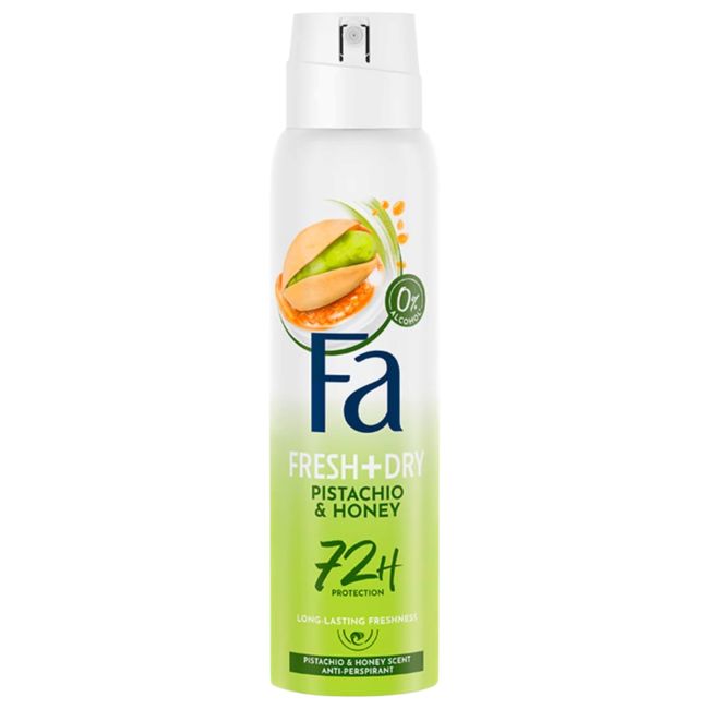 FA FRESH + DRY PISTACHIO & HONEY aerozolinis dezodorantas, 150 ml