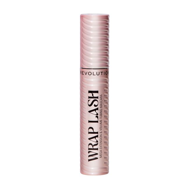 MAKEUP REVOLUTION WRAP LASH MEGA EXTENSION & VOLUME TUBING blakstienų tušas, 8,5 ml